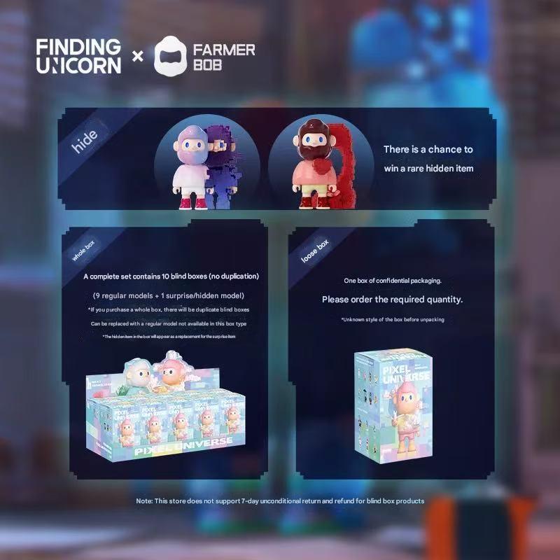 Farmer Bob Next Generation Pixel Universe Blind Box Series - The Hottest Collectibles for Generation Z and Millennials in 2025 Unboxing Surprise Art Toy Collectors